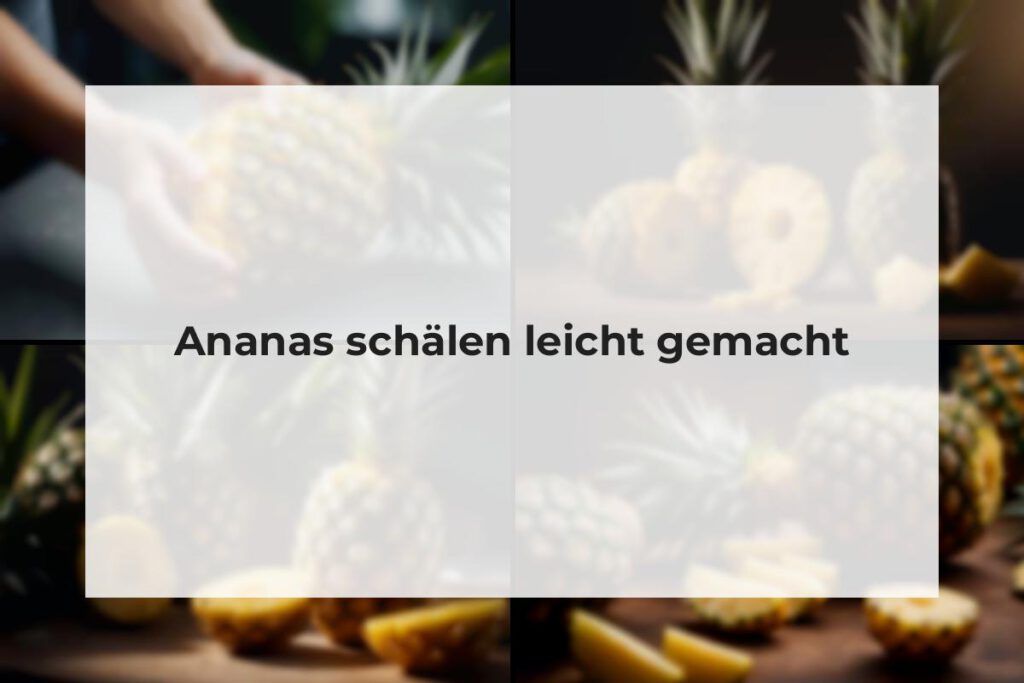 ananas schälen leicht gemacht