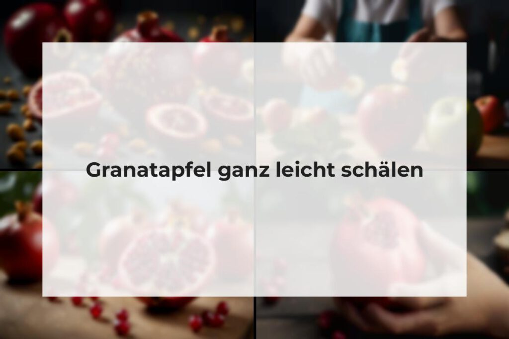 granatapfel ganz leicht schälen